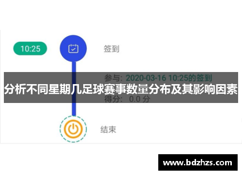分析不同星期几足球赛事数量分布及其影响因素
